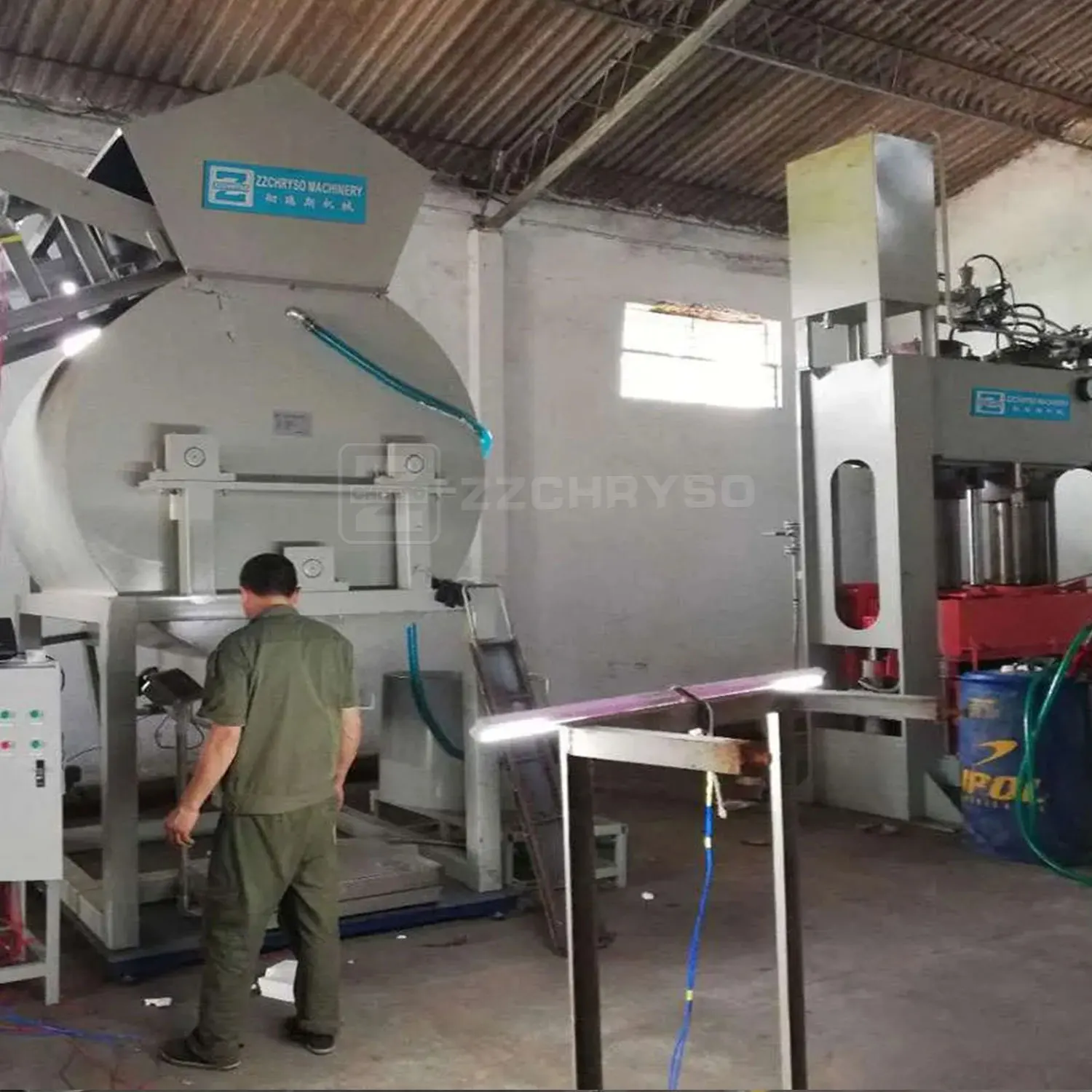 Automatic Composite Wood Block Press Machine for Euro Pallet Feet