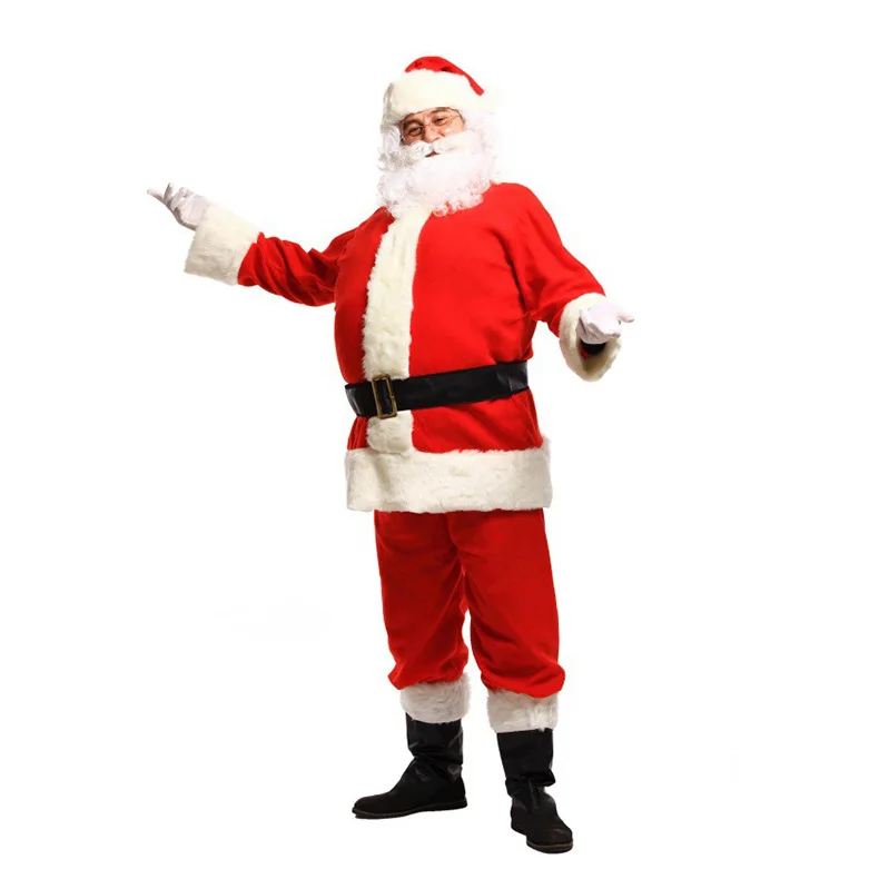 Christmas clothes Santa costume golden velvet festive atmosphere cosplay show clothes wholesale