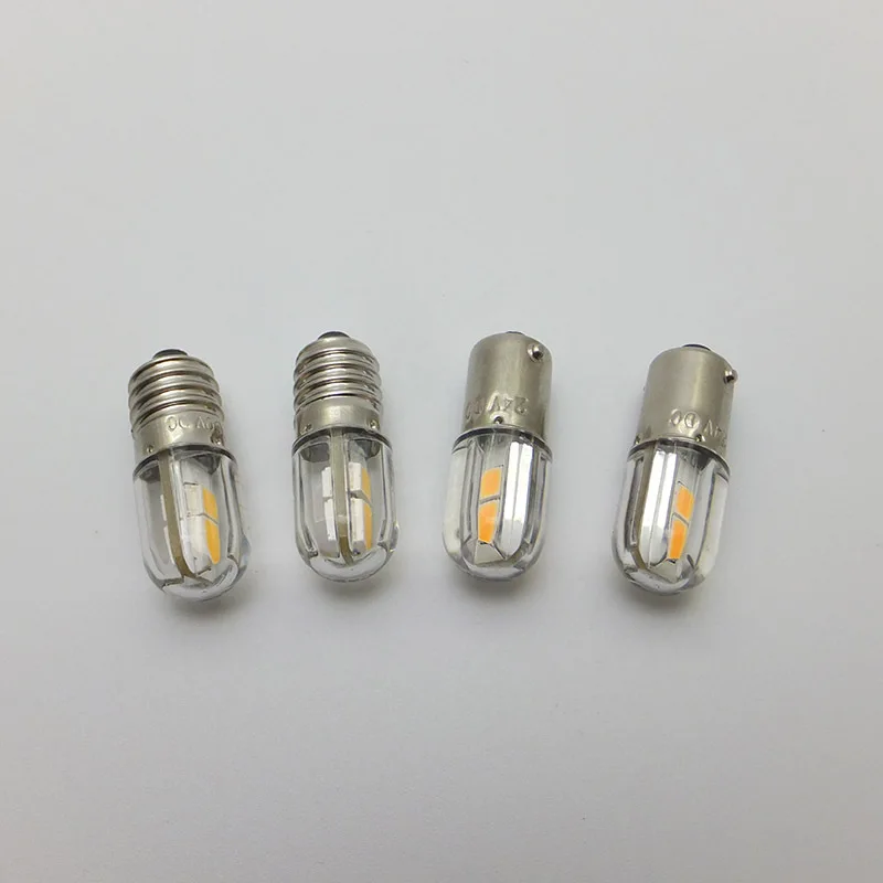1W BA9S LED Light 6V 12V Indicator Lamp Blue Red Signal Lighting E10 Bulb for Torch Flashlight Headlight  24V 48V 60V 110V 220V