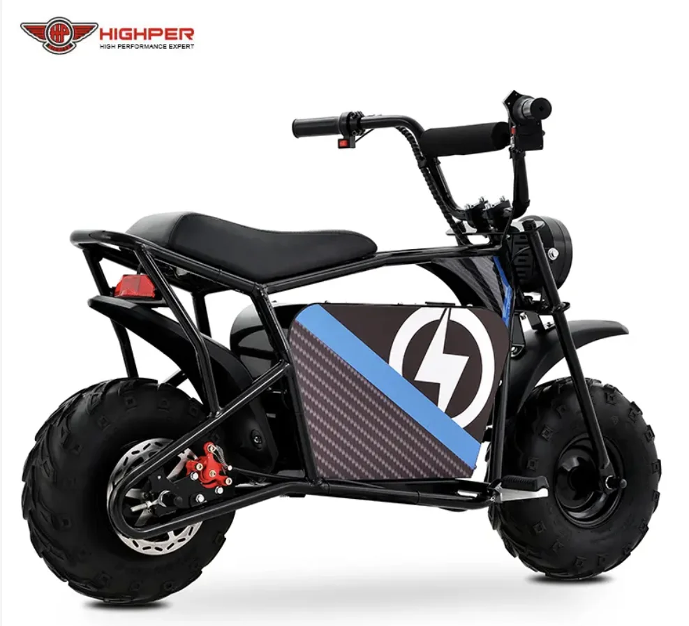 HIGHPER Off Road Electric Mini Bike  mini electric bike 1000w for kids