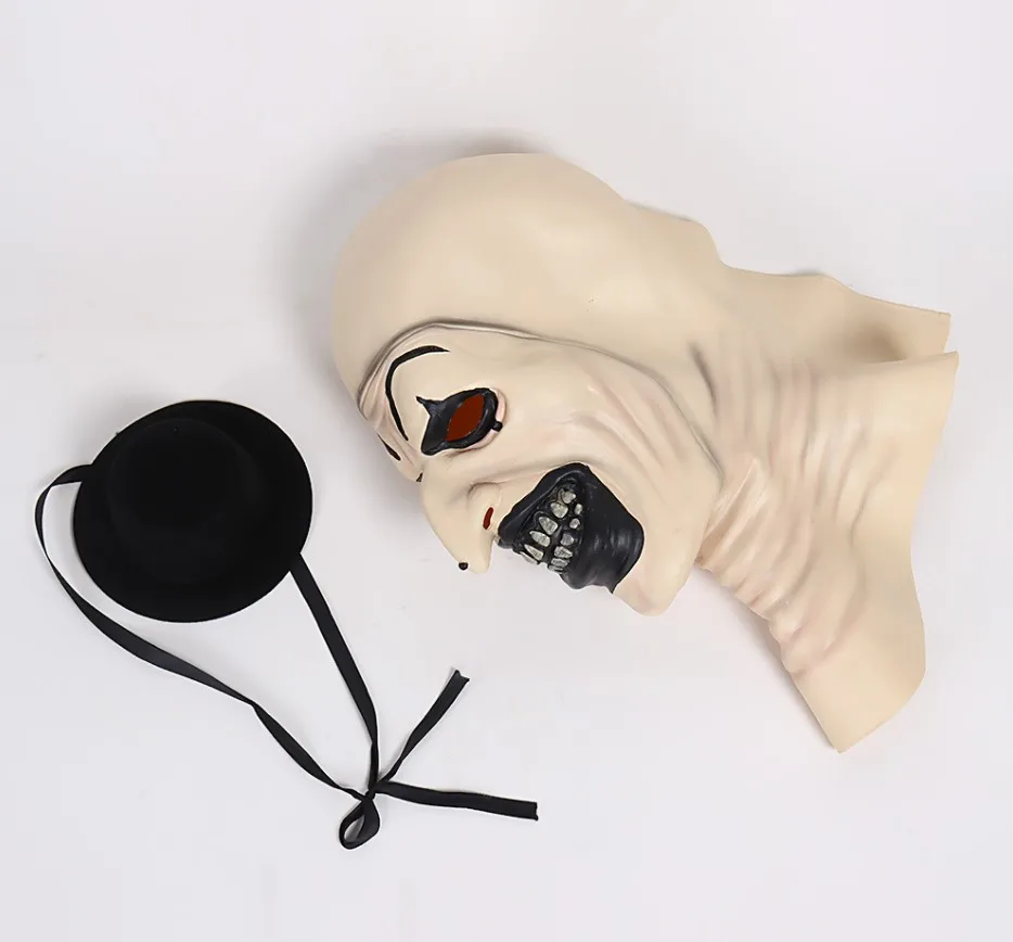 Joker Latex Mask Terrifier Art The Clown Cosplay Masks Horror Full Face Helmet Halloween Costumes Accessory Carnival Party Props