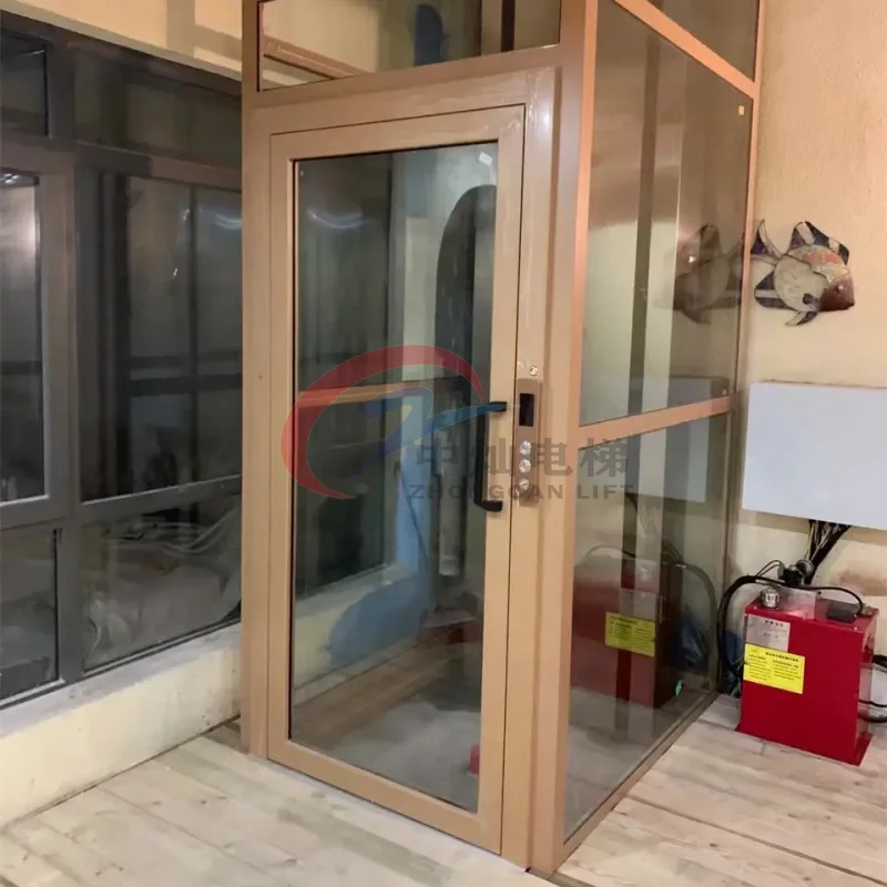 3-Floor Residential Home Elevator Lift shaft Personal Passenger Elevator With Hydraulic Drive And Safety Feature
