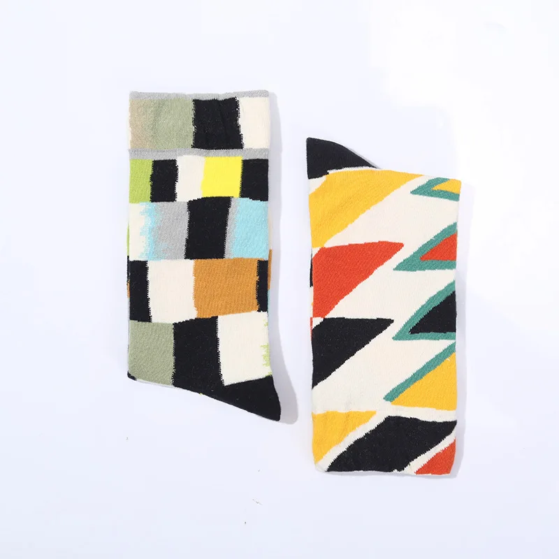 YUELI мужские хлопковые носки, веселые забавные носки, индивидуальные носки