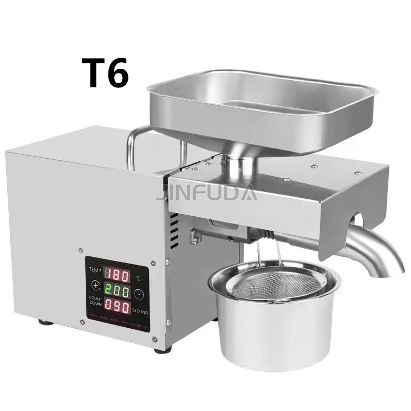 Peanut Almond Castor Hemp Perilla Seed Canola Electric Oil Press Machine Extractor Automatic Nut Seeds Peanut Oil Expeller