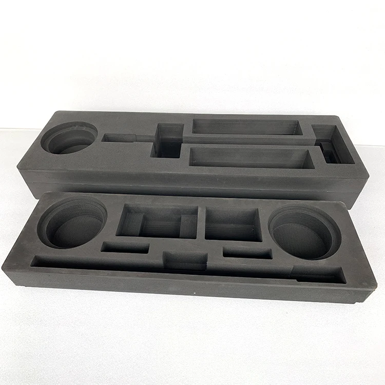 Custom die cutting black epe packing foam tool inserts for motor packing