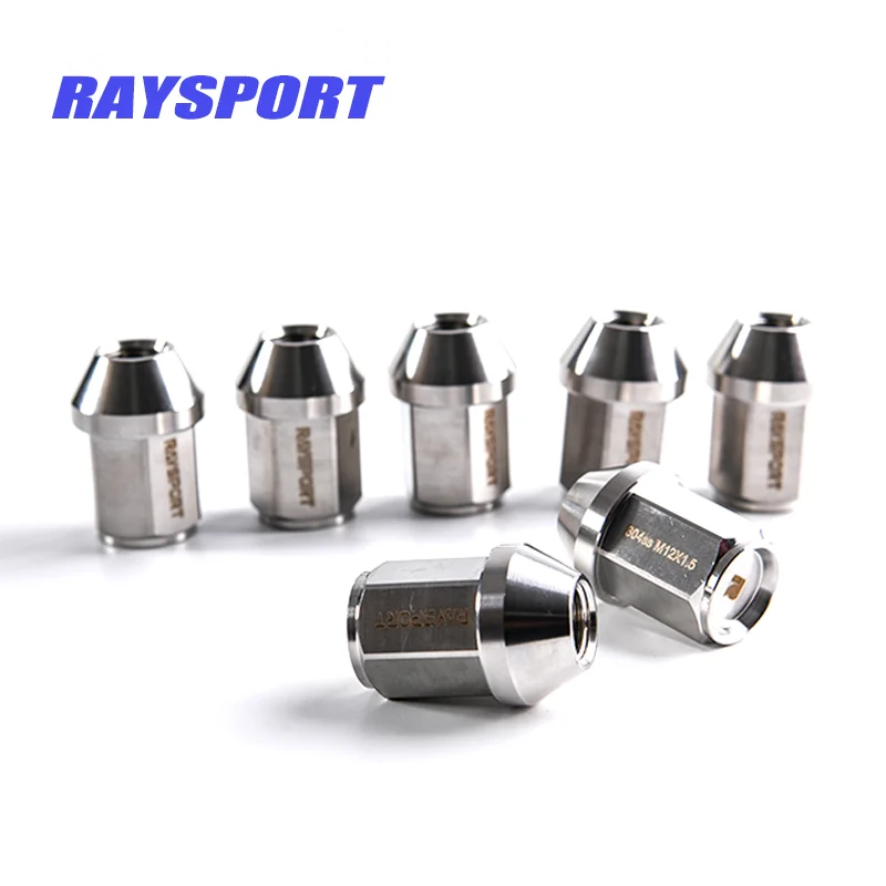 Высокоэффективные Антикоррозийные кованые гайки Raysport из нержавеющей стали, подходят для Honda, Toyota, Hyundai, GMC, Ford