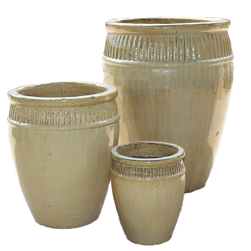 Garden Supplier Factory Direct Sales Ceramic Flower Pot And Planters Vietnamese Pottery Reasonable Price