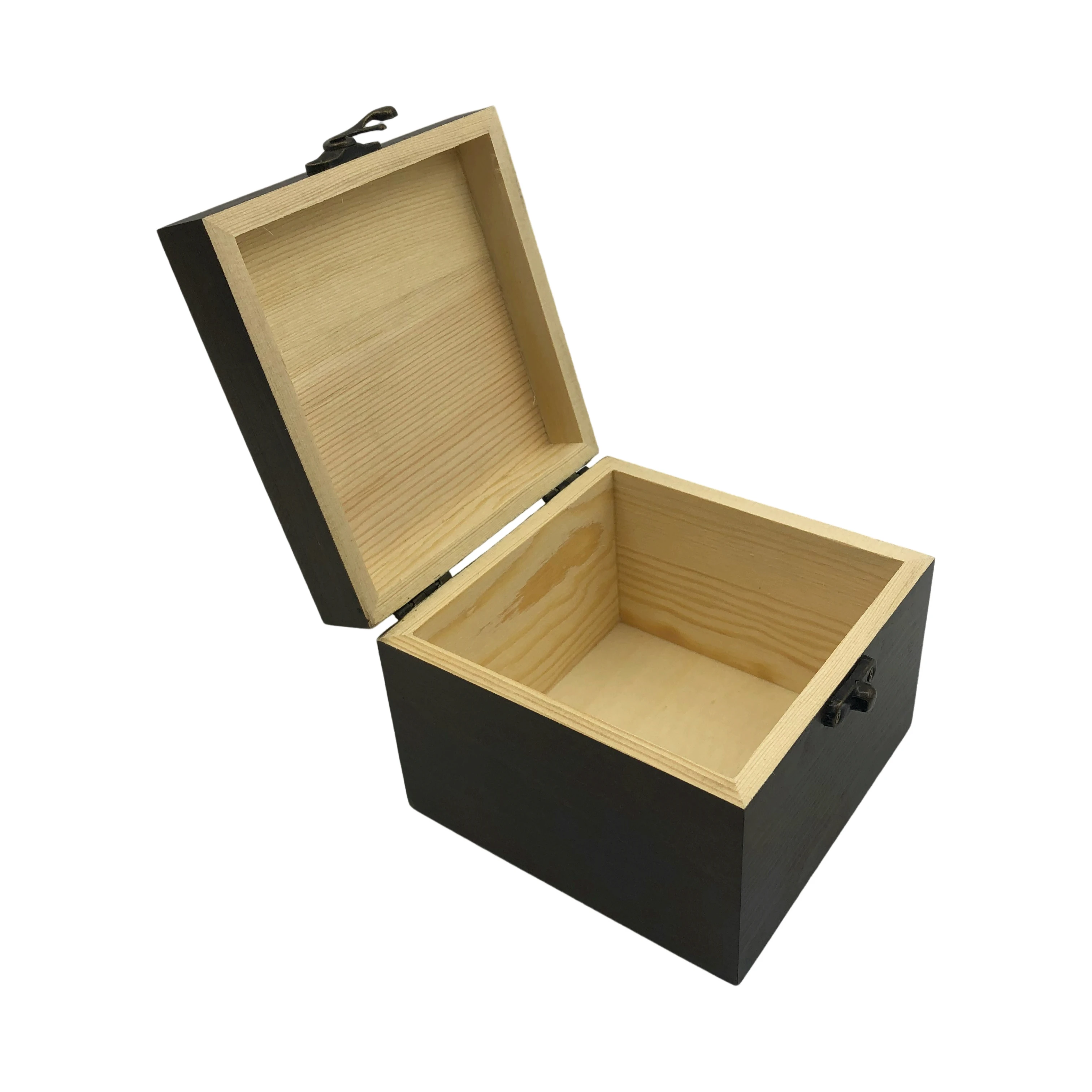 Custom Cheap Painted Gift Coffee Cup Storage Pine Wooden Tea Bag Packaging Box