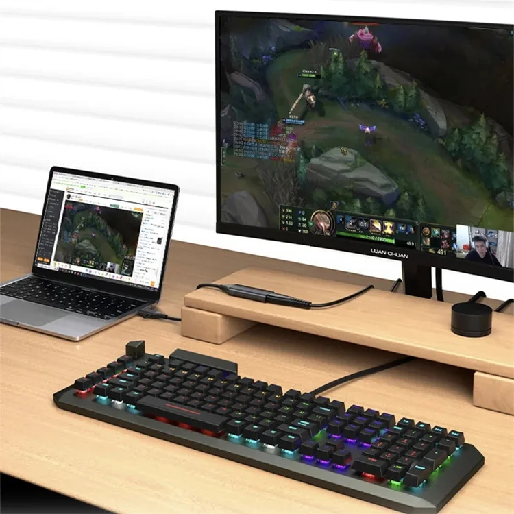 1080P Video Capture Card for Computer PC PS4 Gaming Live Streaming Meeting HD Port To USB A/Type-C 2in1 Broadcasting Recorder