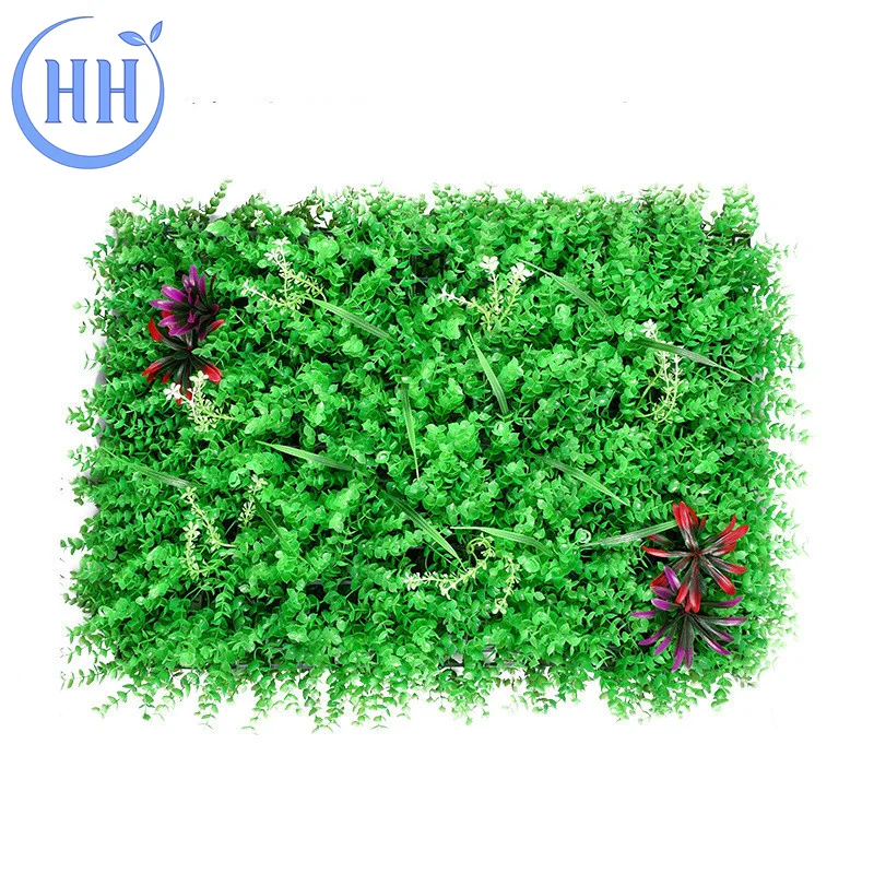 UV Resistant Laurel Hedge for sale Artificial Hedge Panel Fence Vertical Green Grass wall orchid plants for decoration