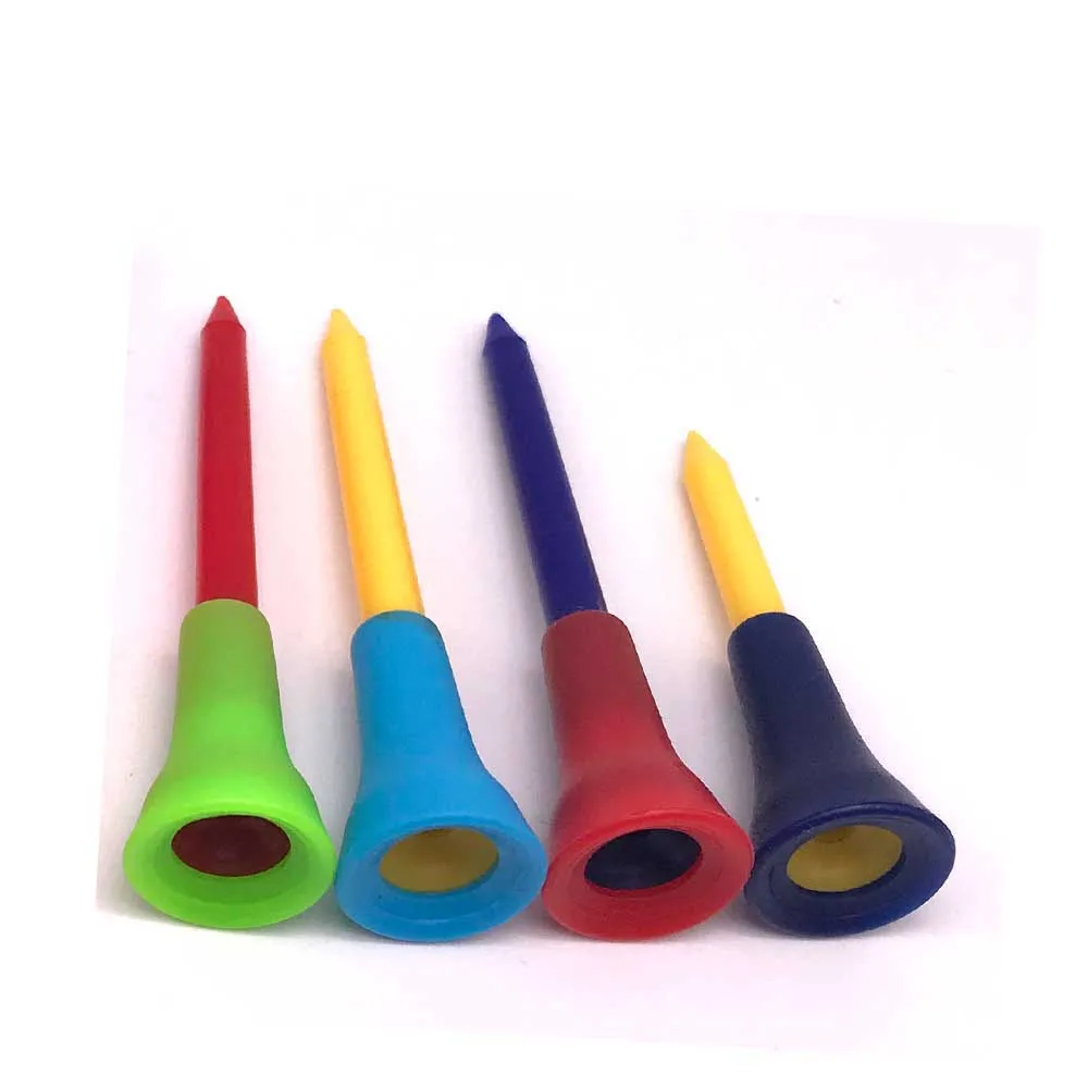 
Plastic Golf Tees Durable Rubber Cushion Top Golf Tee 
