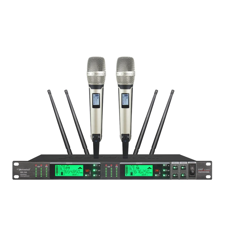 Профессиональный uhf беспроводной микрофон pll система истинного разнесения