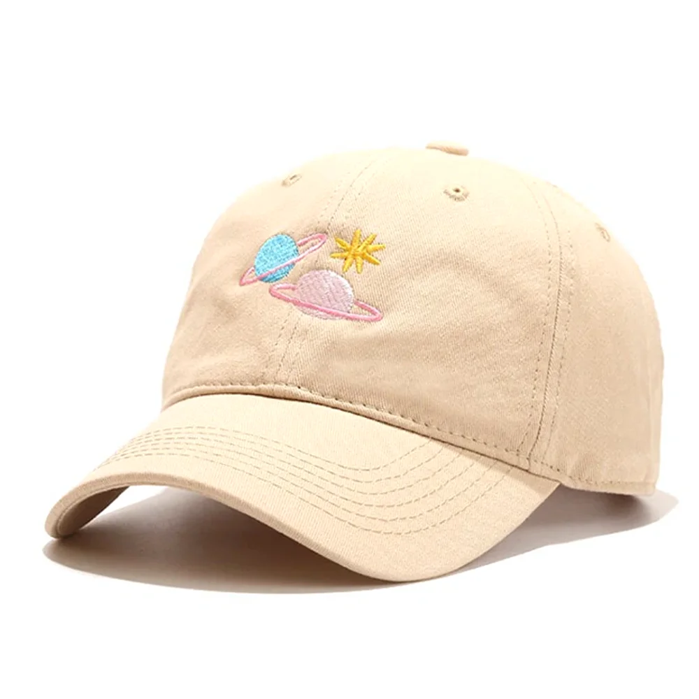 Designer Custom Logo Cute Pink Printing Animal Embroidery Rubber Patch Adjustable Baseball Hats 6 Panel Blank Dad Cap For Ladies