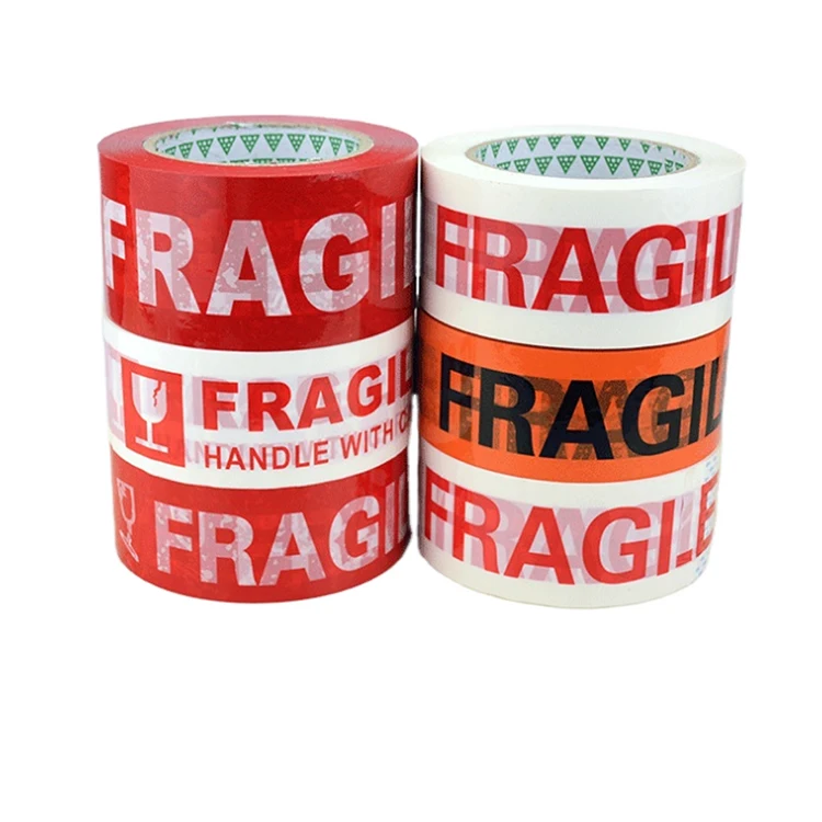 Prime Branded Suppliers Jumbo Roll Adhesive Printing Customized Custom Logo Printed Fragile Bopp Tape