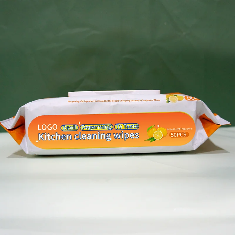 Spunlace Non-Woven  Kitchen Surfaces  Cleaning Wet Wipes