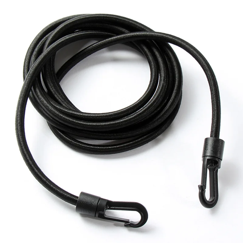 Customized length Heavy duty 8mm elastic rope Kayak Stretch String Shock Cords with plastic hook