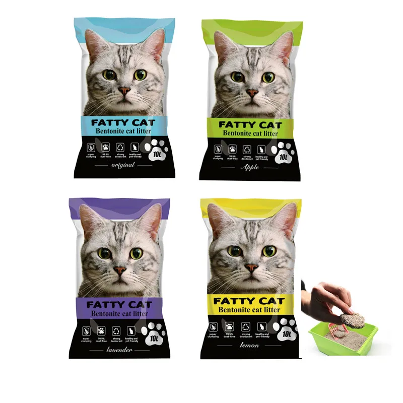 Strong clumping dust free sodium bentonite cat litter