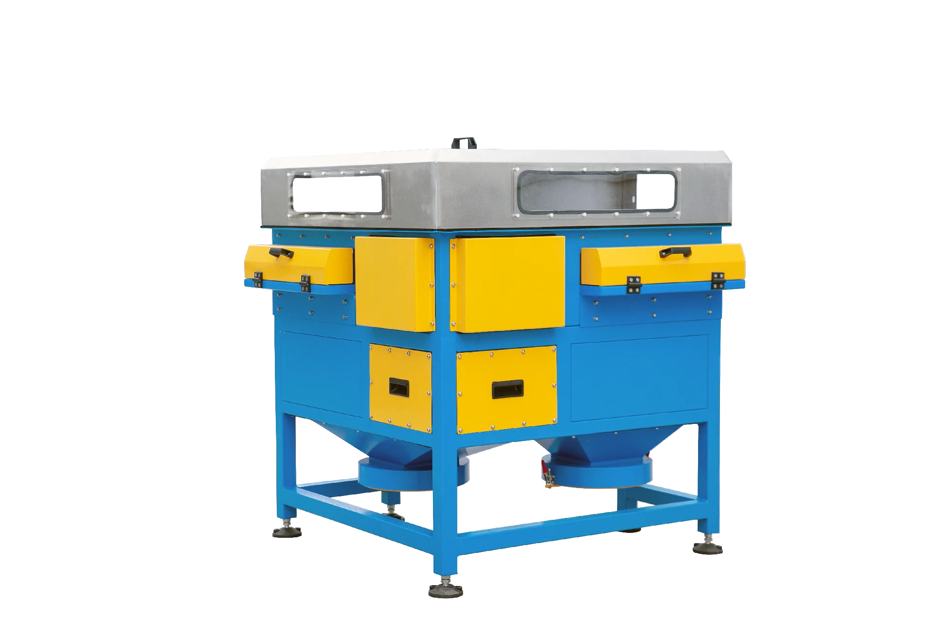 Lithium-ion battery cathode powder material kiln outer rail conveyor Stacking and Sorting conveyor