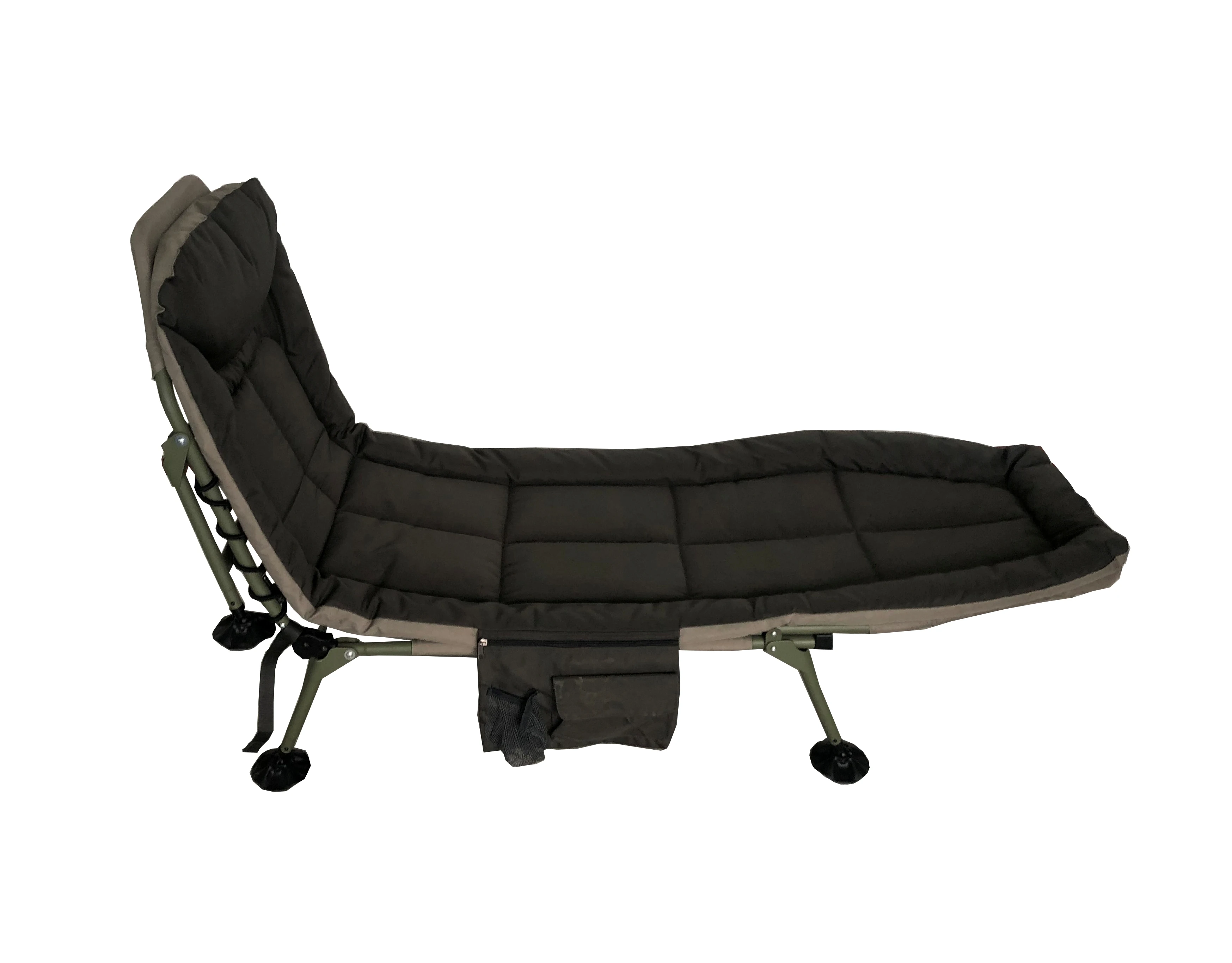 5 position adjustable backrest foam padded carp fishing & camping metal beds sofa indoor outdoor soft bed relax lounge