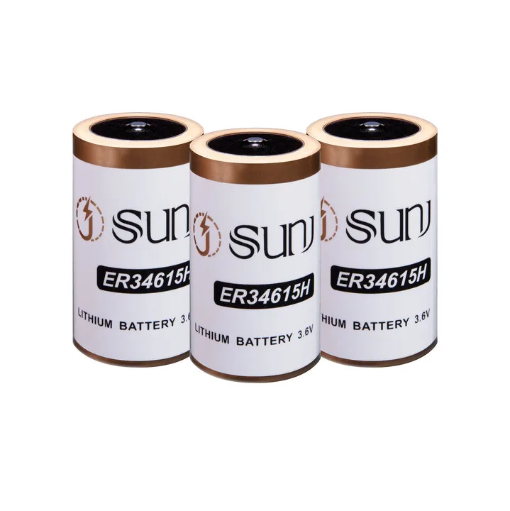 Sunj Battery Lithium 34615 19000mAh 3.6V Non Rechargeable 3.6V D Size Er34615 Battery