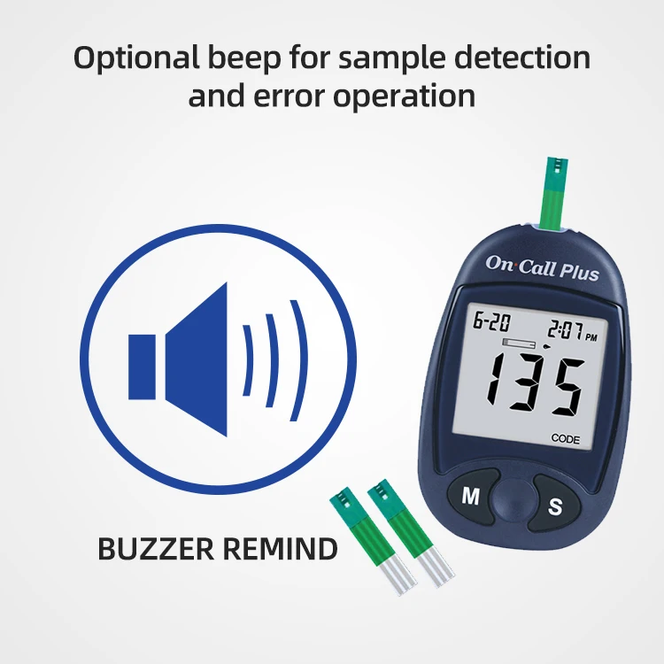 on call plus blood glucose meter blood sugar machine Diabetes test 50 test strips in one box