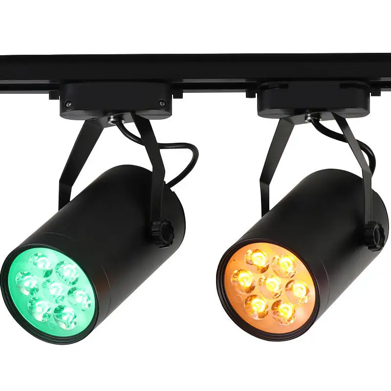 3 CCT Color Changeable Aluminum COB Spotlight Recessed Magnet Rail Fixture Rotatable Led Track Light