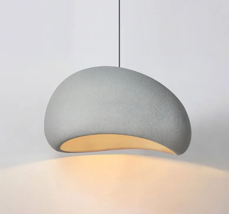 Japanese Wabi-Sabi Chandelier Modern Minimalist Dining Room Living Room Bedroom Bar Designer E26/27 Decorate Hanging