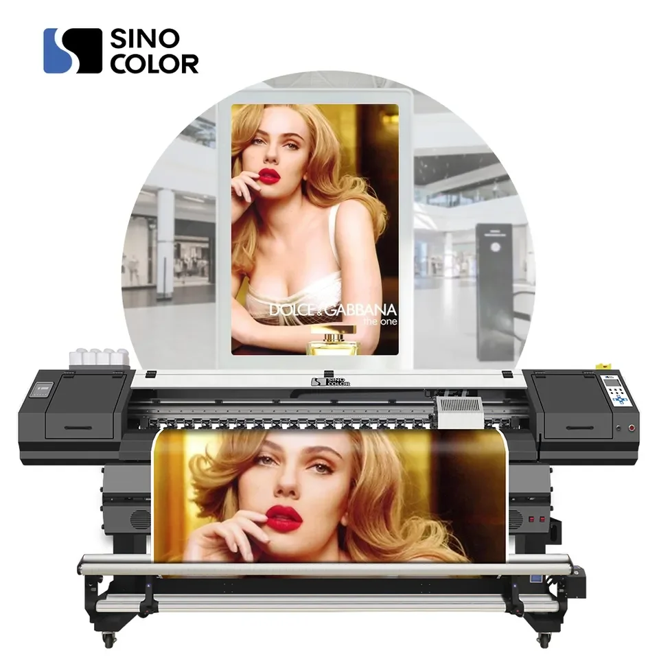 China Factory Sale 1.6m 1.8m 3.2m i3200 i1600 Printhead Plotter Vinyl Flex Banner Printing Machine Eco Solvent Printer