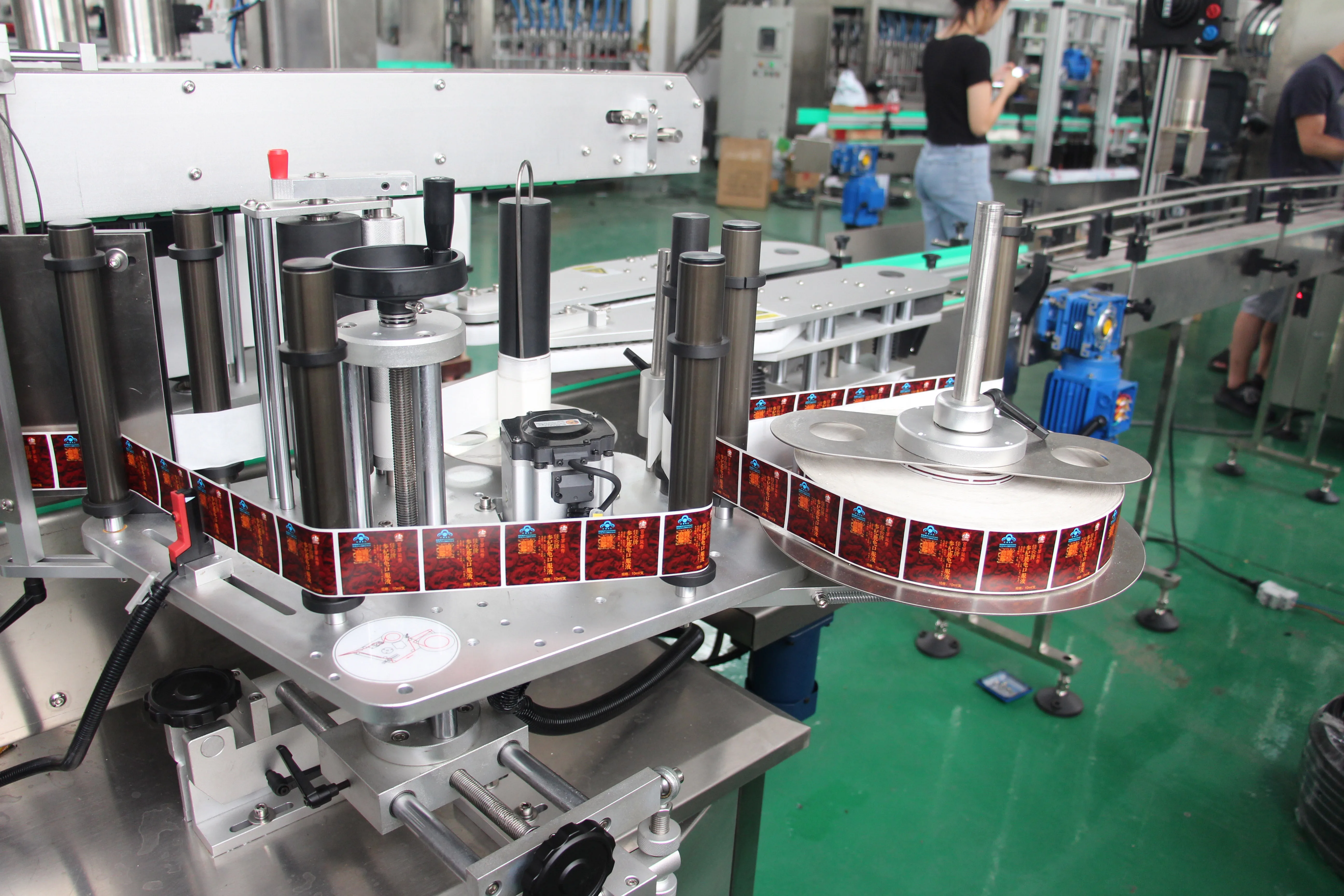 Npack квадратная круглая бутылка для шампуня Двусторонняя наклейка Ручная стирка Автоматическая Этикетировочная машина для винных флаконов наклейка для стеклянных бутылок