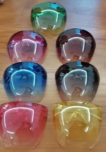 Оптовая продажа Детский защитный лицевой щиток, очки, солнцезащитные очки, анти-туман дети прозрачная пластиковая защитная маска