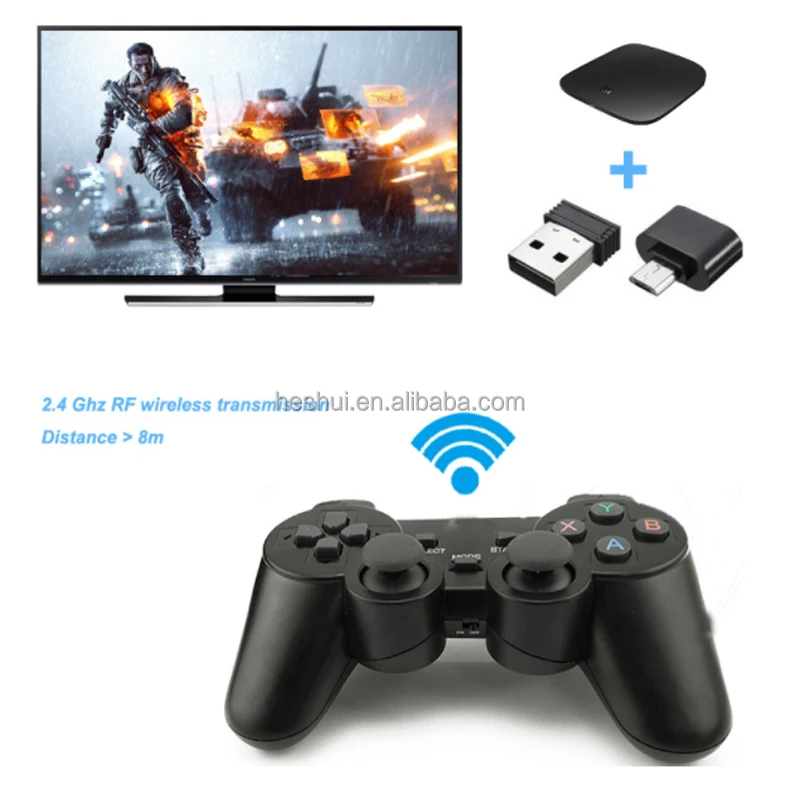 2.4G Wireless Gamepad For PS2/PS3  Video Game Console  Android TV Box Game Controller Joystick For Phone Controller