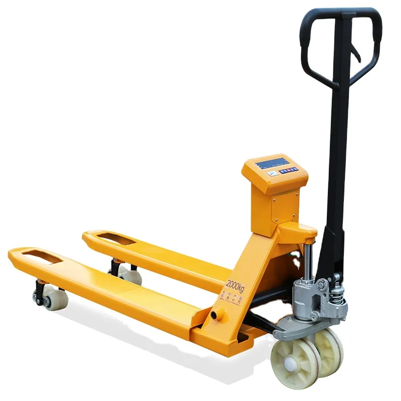Haizhili Pallet Jack Scale High Capacity 2000kg-3000kg Heavy Duty Hand Pallet Truck With Weigh Scale