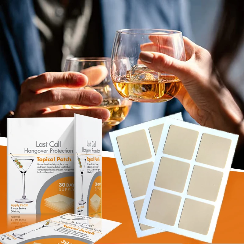 Drunk Energy Refresh Hangover Prevention Patch Help Prevent Hangovers Vitamin B12 Transdremal Patches