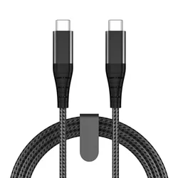 Amazon Hot Sale Custom High End Prevent Fracture Nylon Braided Wire Super Fast Charger 100W PD USB Data Cable