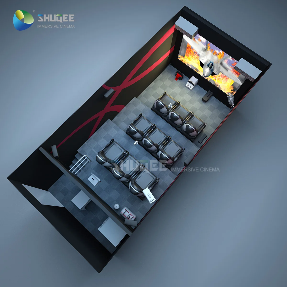 SHUQEE 5D кино специальные эффекты сиденья симулятор театр парк развлечений профессиональное оборудование для проектора распродажа