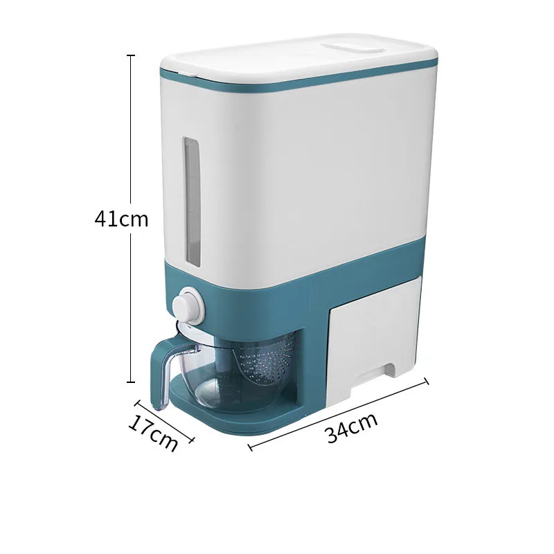 Kitchen Plastic Rice Container Storage Bottles Dried Food Grains Storage Box