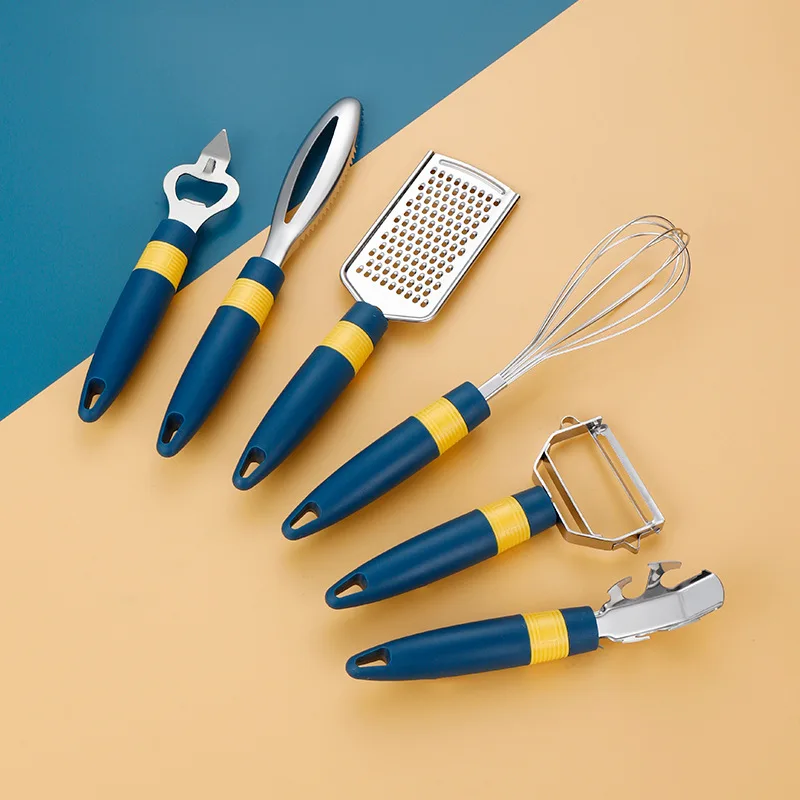 CATHYLIN Fish Scaler Strainer Apple Corer Egg Beater Can Bottle Opener Fruit Vegetable Grater Ice Cream Spoon Kitchen Gadget Set