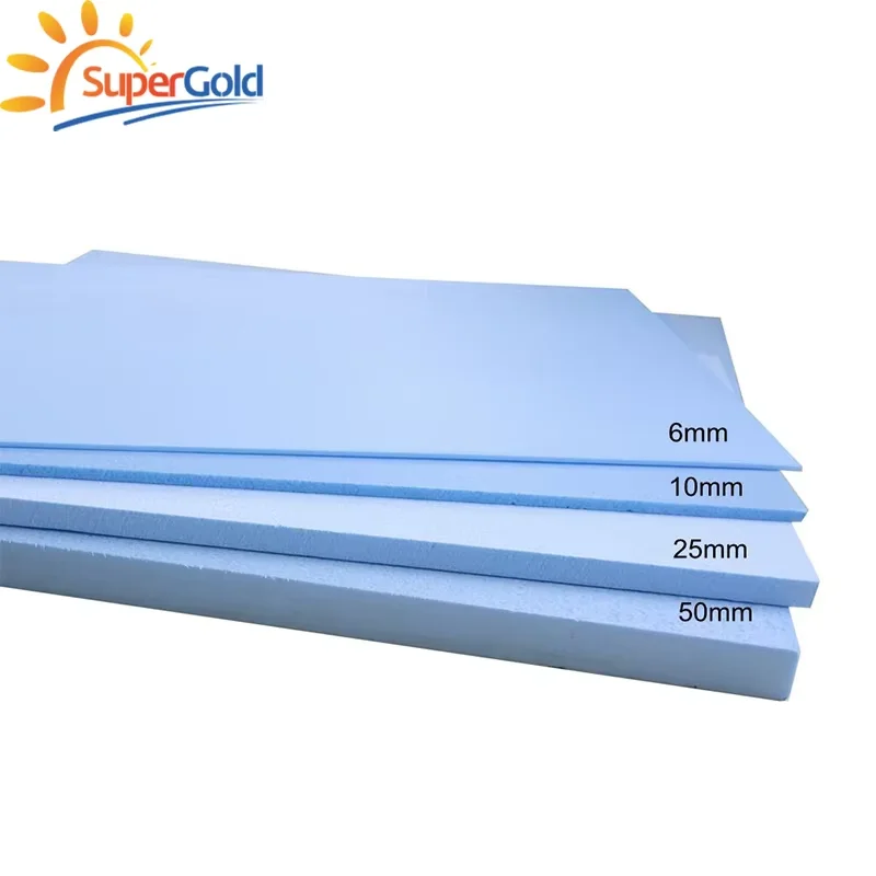 SuperGold XPS 30mm foam board polyurethane foam insulation xps foam board for water underfloor heating system