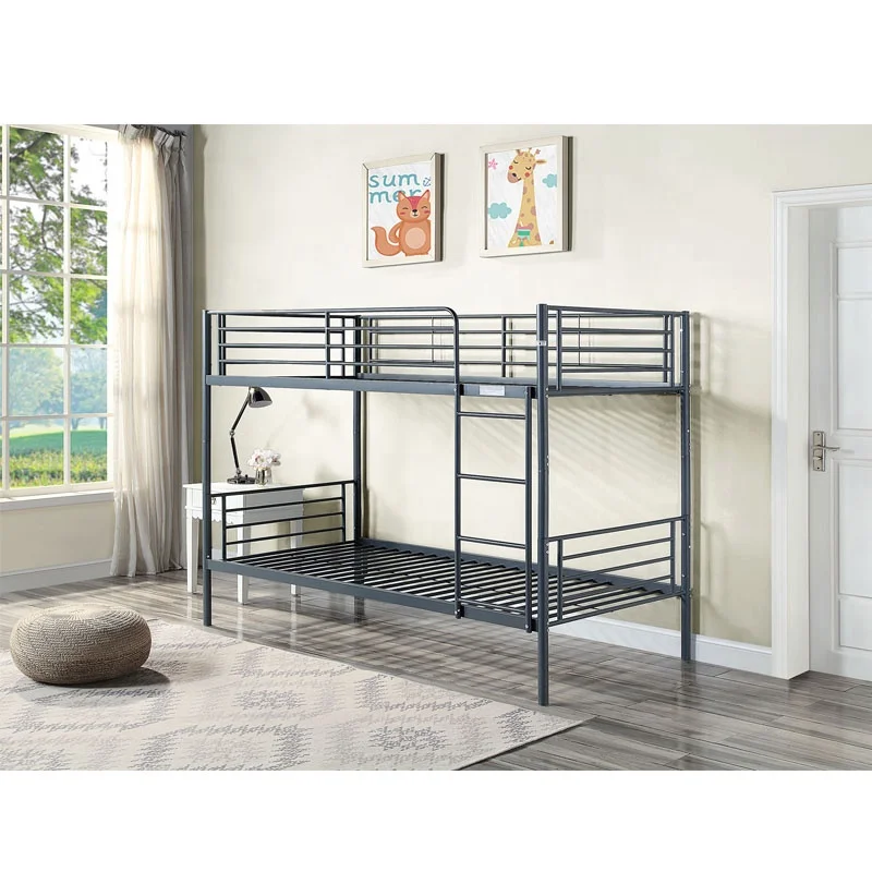 wholesale High Quality Modern school college worker Single Twin Size Double Decker Metal Bunk Beds for Kids Sale Bunk Beds