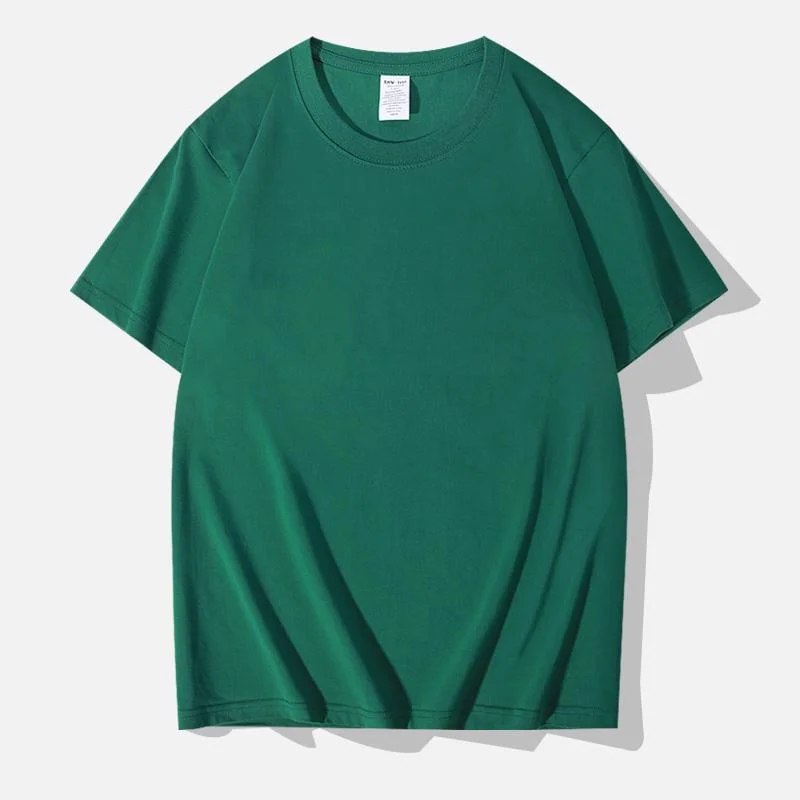 High Quality Solid Color  Blanks Cotton Custom Printed Plain Round Neck T Shirt Graphic New Style Hot Selling T Shirts