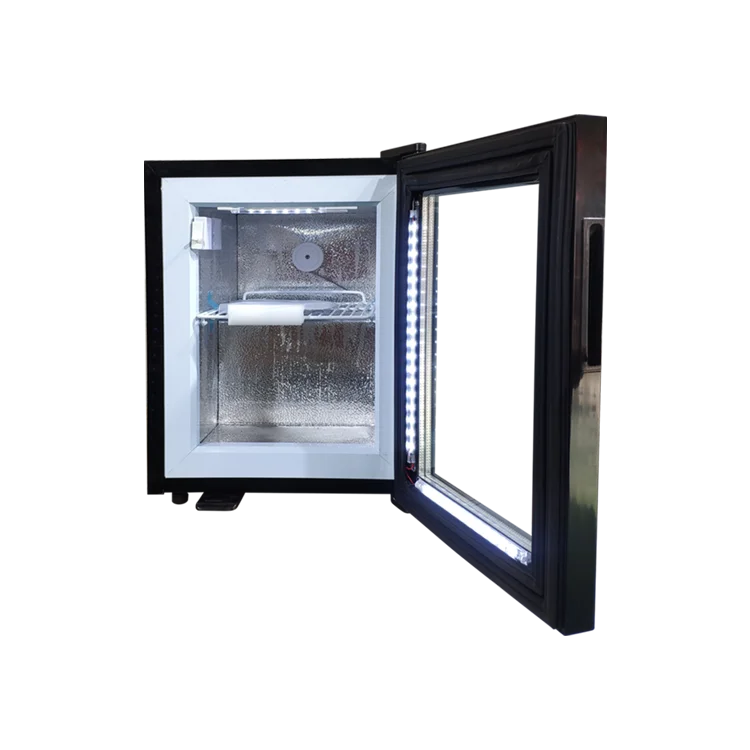 Meisda SD21 21 Liters Inner Led Light and Fan Metal Ice Cream Mini bar Freezer with Compressor