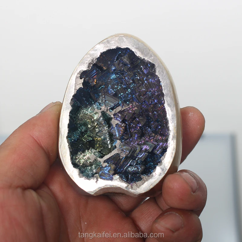 Wholesale High Quality Bismuth Ore Decorated Bismuth Ore Crystal Geode Egg