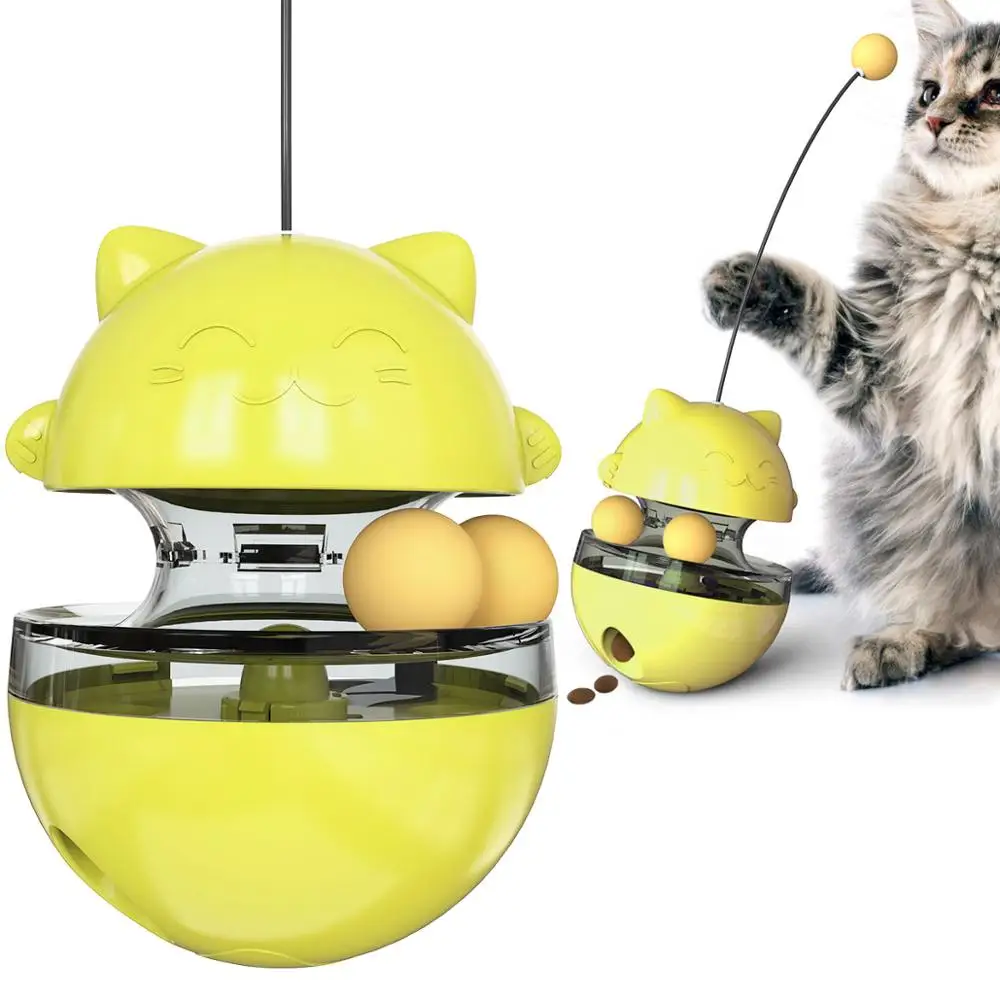 Pet Лаки утечки еда мяч кошка интерактивные игрушки для