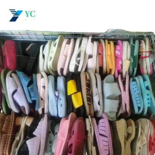 second hand ladies sandals slippers stock cheap wholesale worn shoes