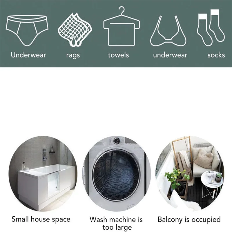 2024 Travel Portable Mini Folding Wash Machine Automatic Small Household Underwear Washer And Dryer Laundry Machine