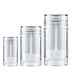 Free shipping 10pcs/lot 30,50,75g AS transparent deodorant container, Gel twist up deodorant tube for mosquito cream