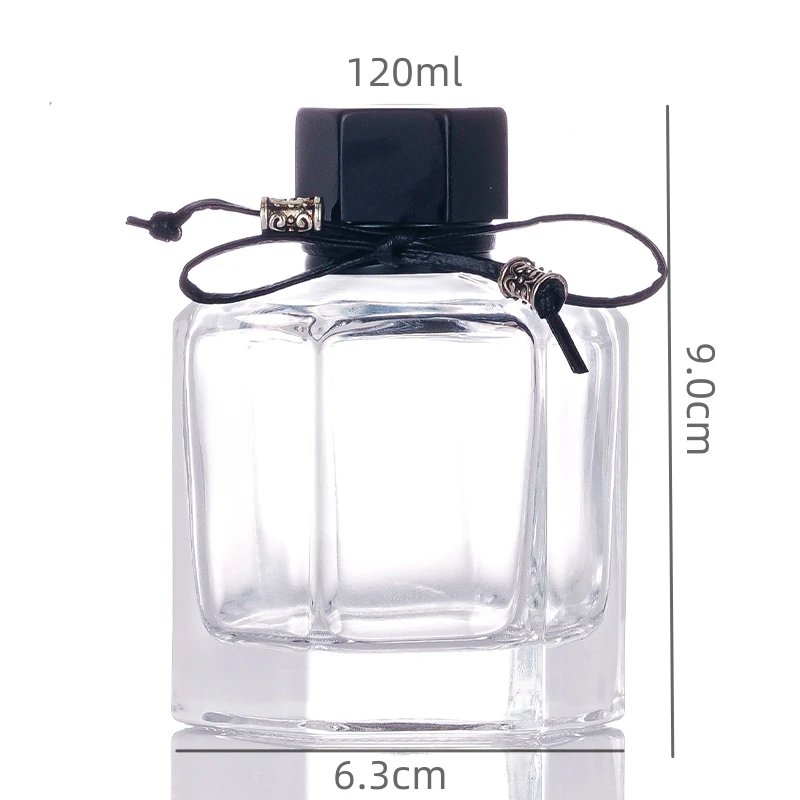 Decorative Hexagonal 50ml 100ml 120ml Empty Perfume Fragrance Oil Aroma Glass Reed Diffuser Bottle