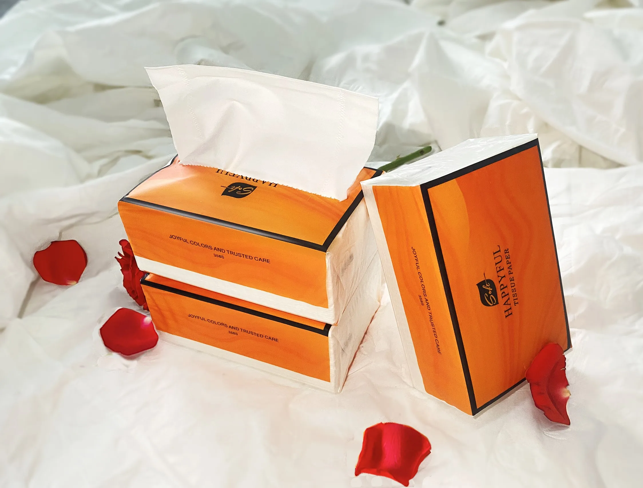 Facial Tissue Facial-Tissue-Paper-Box Soft-Pack Sofeel Brand Sofeel Premium Luxury Sorbent Best Facial Tissue