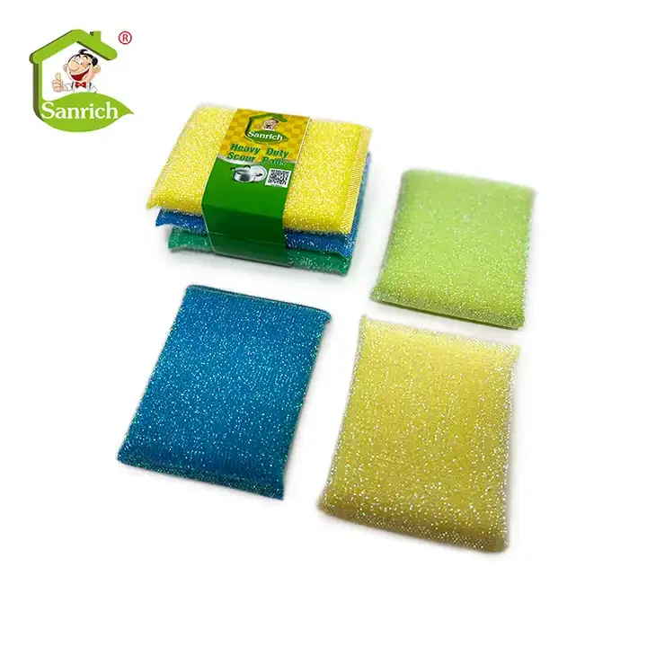 kitchen cleaning scourer scouring pad steel wool sponge Stainless Steel sponge Scrubber