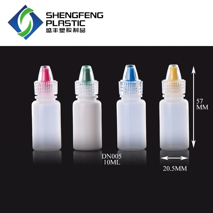 wholesale PE plastic eye drop bottles squeeze dropper bottle
